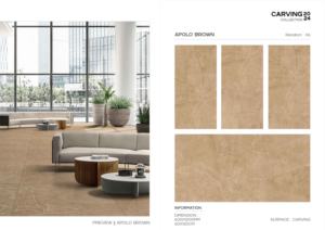 Azulejo de Porcelana Tallado de Alta Gama 600x1200, Formato Grande, Superficie Texturizada Premium, para Paredes y Pisos, Uso Interior y Exterior Moderno - Product Image 5