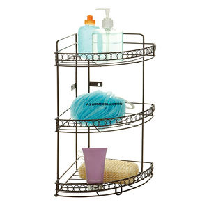 Estantes de Pared Metálicos de Hierro para Organización Interior, Estantes de Vidrio para Especias, Estantes de Almacenamiento de 2 Niveles - Product Image 2