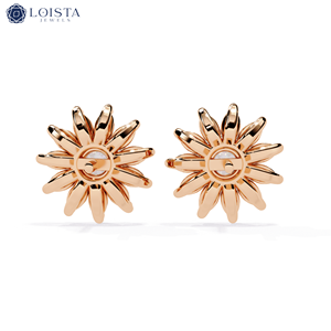 Pendientes de Diamantes Cultivados en Laboratorio, Corte Brillante Redondo, Chapados en Oro, con Certificación IGI, Joyería de Lujo para Mujer - Product Image 5