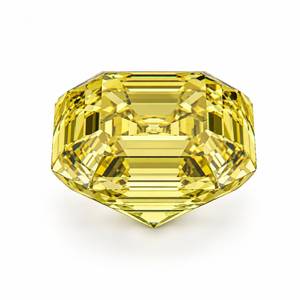 Diamant naturel fantaisie jaune vif cultivé en laboratoire, taille émeraude, pierre libre VS1, excellente qualité pour la fabrication de bijoux - Product Image 2