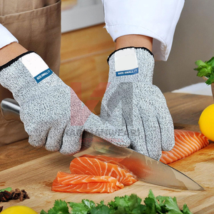Cut Resistant Safety Work <b>Gloves</b> HPPE <b>Knitted</b> Liner Nitrile Palm Coating Anti Slip Flexible Protective <b>Gloves</b> for Industrial - Product Image 5