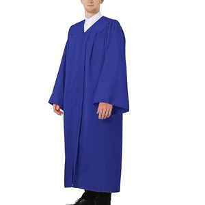 Robe de graduation mate personnalisée, unisexe, pour lycée, baccalauréat, chorale, 100% polyester toile, Orha International, pour adultes, église - Product Image 1