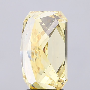 Diamant de laboratoire CVD certifié, pierre précieuse en vrac, élégant bijou de luxe, scintillant, taille coussin, jaune vif - Product Image 6