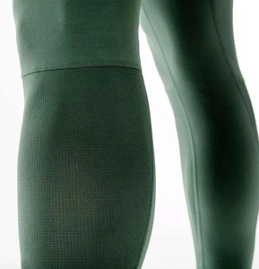 Leggings de sport respirants à taille élastique, résistants à l'eau, séchage rapide, compression, avec poche zippée, vente en gros, couleur unie, pour hommes - Product Image 6