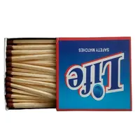 Premium quality household safety wooden stick matches matchbox