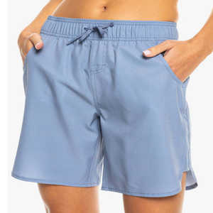 Shorts Casuales de Verano para Mujer, Color Azul Cielo, Cintura Media Elástica, Transpirables, Ligeros, Corte Regular - Product Image 6