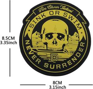 Parches de PVC personalizados resistentes a la intemperie al por mayor, parches de PVC suave, insignias de moral de caucho de alta calidad para el mercado estadounidense - Product Image 2