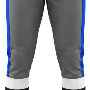 Pantalon de baseball gris bleu roi avec le numéro 10 et logo aigle brodé, coupe ajustée, tissu respirant, vêtements de sport performants - Product Image 5