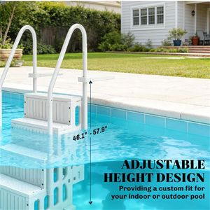 White Swimming <b>Pool</b> <b>Ladder</b> - Product Image 3