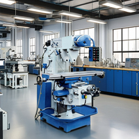 Fraiseuse universelle à tête pivotante de haute précision, polyvalente pour la découpe et le perçage des métaux, applications industrielles STANDARD
