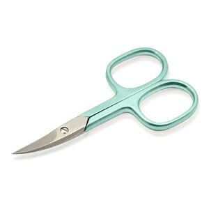 Punta puntiaguda de tijera de acero inoxidable para recortar cejas curvas con logotipo personalizado al por mayor para el cuidado de las uñas y el uso diario - Product Image 2