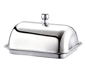 Luxury Pastry Dish Creative Stainless Steel Butter Box Buckle Lid Modern Luxury Design Dishwasher Safe for Kitchen Party <b>Storage</b> - Product Image 1