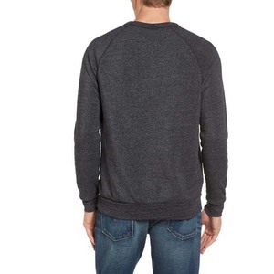 Sudadera de Hombre, Color Gris Oscuro, Manga Raglán, Cuello Redondo, Tejido de Algodón, Corte Regular, Estampado Frontal, Estilo Casual, Otoño - Product Image 3