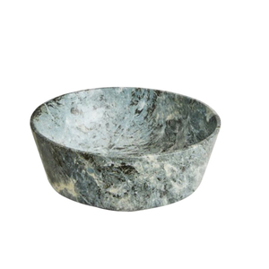Bol en marbre blanc moderne sculpté à la main, bol décoratif en pierre naturelle pour centre de table, prix de gros - Product Image 5