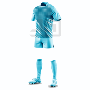 Maillot et short de rugby personnalisés haut de gamme, impression numérique, écologiques, coupe-vent, antibactériens, broderie 3D, col en V, athlétique - Product Image 6