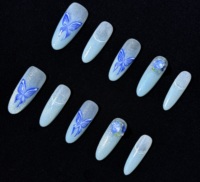Ongles 100% faits à la main, commande en gros, prix de gros, designs colorés, fabrication sur mesure ODM, faux ongles, finition lisse, expédition mondiale