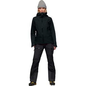 Veste softshell noire imperméable coupe-vent à capuche pour la randonnée en plein air, imperméable, fermeture éclair intégrale, légère, résistante aux intempéries, taille XL - Product Image 2