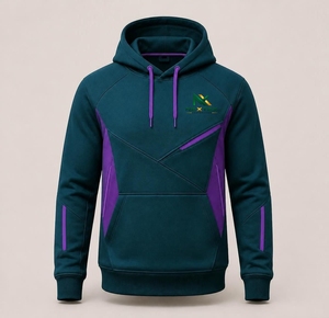 Sudadera con Capucha Personalizada con Bloques de Color, Unisex, con Bolsillo Canguro, Panel en Contraste y Cordón Ajustable para Hombre y Mujer - Product Image 5