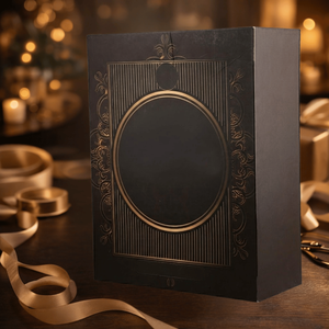 Diviseur de boîte en papier kraft écologique |   Emballage double bouteille marron avec laminage mat, revêtement UV, gaufrage et éponge recyclée - Product Image 2