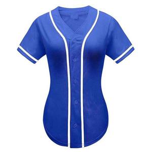 Uniforme de Béisbol Personalizable al por Mayor para Mujer, Uniforme de Equipo RAPID SPORTS, 100% Poliéster, Cuello en V, Manga Corta, Transpirable - Product Image 6