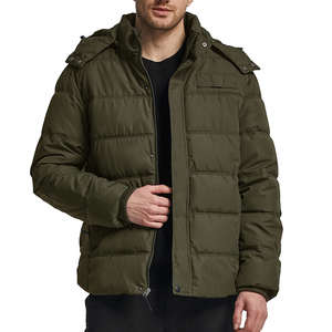 High Quality Outdoor Wear <b>Men</b> Puffer <b>Jackets</b> <b>Canvas</b> Waterproof Breathable Custom Made Zipper Closure Puffer <b>Jackets</b> - Product Image 3