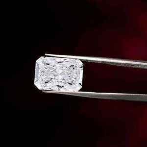 Diamante sintético cultivado en laboratorio con corte radiante de 1.00 a 3.00 quilates, color F, certificado IGI, piedra preciosa blanca suelta para la fabricación de joyas. - Product Image 3