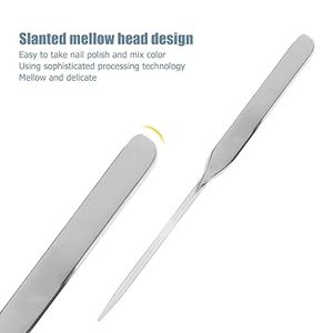 ไม้พายแต่งหน้าขั้นสูง สแตนเลสสตีล สำหรับผสมรองพื้น ครีมบำรุงผิว อุปกรณ์ทาเครื่องสำอาง สำหรับมืออาชีพ ใช้ในร้านเสริมสวย - Product Image 5