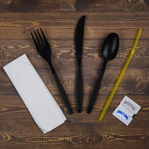 Juego de Cubiertos Desechables Resistentes, Tenedores, Cuchillos, Cucharas, Libres de BPA, Ecológicos, Impermeables, Biodegradables, para Fiestas, Seguridad Alimentaria - Product Image 3