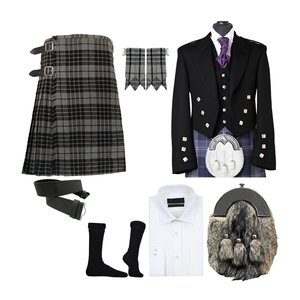 Costume Prince Charlie écossais sur mesure, veste en tartan, tissu en laine, service de vente en gros - Product Image 1