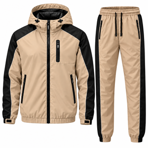 Conjuntos de Chándal Impermeables Personalizados para Hombre, Chaqueta Cortavientos y Pantalones, Conjuntos de Dos Piezas, Chándales Personalizados para Hombre - Product Image 6