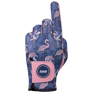Wholesale Customized Logo Cabretta Sheepskin Leather Left Hand Golf Gloves Hand Grips Breathable Full Finger Men Sports <b>Velcro</b> - Product Image 3