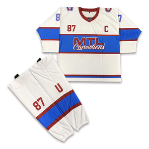 Jersey de Hockey sobre Hielo con Diseño Personalizado, Impresión por Sublimación, Tejido Resistente y Duradero, Corte Holgado para Equipamiento - Product Image 1