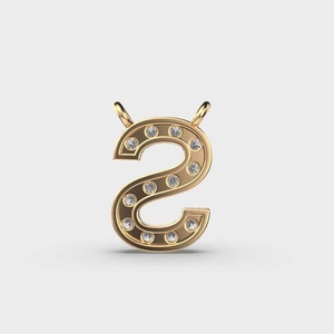 Luxury Letter S Moissanite Pendant 925 Sterling <b>Silver</b> Pavé Round Cut <b>Initial</b> <b>Necklace</b> Personalized Jewelry Gift for Women's - Product Image 2