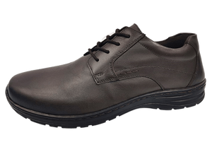 Chaussures habillées Oxford noires en cuir pour hommes, à enfiler, bout rond, semelle extérieure en caoutchouc amorti, semelle intermédiaire en EVA, pour le bureau et la carrière - Product Image 4
