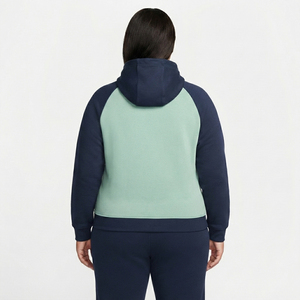 Women's Floral Print Zipper Hoodie Plus Size French Terry Boxy Hooded <b>Jacket</b> Ladies Heavyweight Cotton Fleece <b>Zip</b>-<b>up</b> Hood Top - Product Image 2
