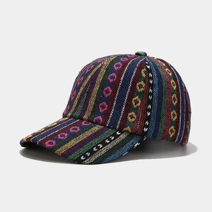 Luxury <b>Purple</b> Women <b>Hat</b> Vintage Ethnic Style Men Baseball Cap Summer Vacation Travel Trucker <b>Hats</b> - Product Image 2