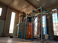 Máquina de granallado tipo gancho grande, máquina de granallado con CE,SGS,EAC