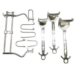 Retractor Abdominal Quirúrgico Manual Balfour SR-200-blade, Acero, Barra Deslizante de 10 pulgadas (18 cm) de Apertura, 2.5 pulgadas de Profundidad (63 mm), CE - Product Image 1