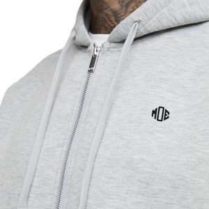 Sudadera con capucha de algodón grueso con cremallera para hombre, estilo oversize, lisa, para streetwear, fabricación personalizada, suministro. - Product Image 5