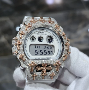 Reloj VVS Moissanite con Caja de Acero Inoxidable, Correa con Bisel Cruzado, Movimiento Mecánico, GPS, Alarma, Fecha Automática, Unisex, Moda, Lujo, Uso Diario - Product Image 2