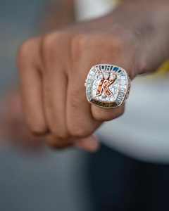 Anillo de Campeonato Personalizado con Letra, Moissanita VVS de Corte Brillante, Plata de Ley 925, Estilo Buss Iced Hip Hop Rapper Statement - Product Image 6