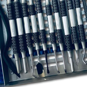 Kit d'outils de nettoyage manuel d'implants dentaires 5 pièces, instruments de chirurgie buccale personnalisés, certifié CE Classe I - Product Image 5