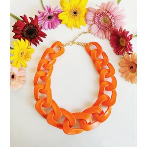Handmade Resin <b>Necklace</b> for Women, Colorful <b>Statement</b> Jewelry with Unique Resin Pendant, Lightweight Fashion Accessory for Every - Product Image 5