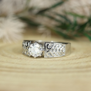 Creative Craft Round Cut Moissanite <b>Solitaire</b> <b>Ring</b> For Womens original 925 <b>Silver</b> Classic Style Engagement Gift <b>Ring</b> for Lovers - Product Image 3