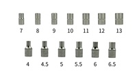 Juego de Herramientas Manuales Mecánicas OEM ODM de 55 Piezas, 1/4" 1/2", 6 Puntas, con Acabado Cruzado, de Acero al Cromo Vanadio, con Estuche Metálico