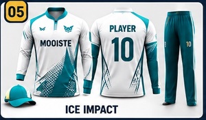 Uniforme de Cricket Amarillo con Impresión Digital, Tela Transpirable, Cómodo, Personalizable al por Mayor, Logotipos de Patrocinadores del Equipo, Unisex - Product Image 3