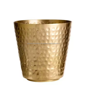 New Modern Casted Aluminum Table Top Gold Plated Handmade Eco-Friendly Flower <b>Vase</b> for Home Living Room Decoration Azora - Product Image 6