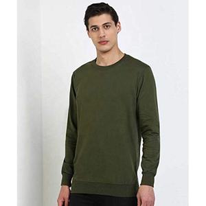 Sudadera con logotipo personalizado para hombre, sudadera de algodón con cuello redondo de gran tamaño en blanco liso, sudaderas sin capucha para hombre de otoño e invierno - Product Image 2