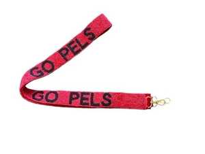 Go Pels Red Polyester <b>Lanyard</b> With Metal Hook Colorful Design Portable <b>For</b> ID Cards Key Holders <b>Phone</b> Straps - Product Image 1
