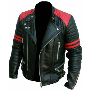 Chaqueta de Hombre de Cuero Vacuno Genuino para Motociclismo, Carreras y Motocross, Talla XL con Logotipo Personalizado - Product Image 1